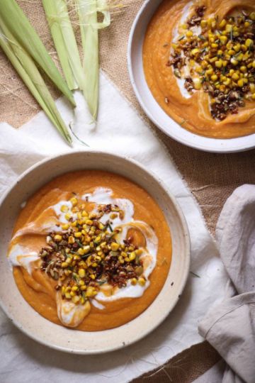 image of Sweet Potato, Lentil and Rosemary Soup